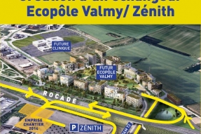 Travaux de création d'un échangeur Ecopôle Valmy-Zénith
