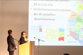 Catherine Louis et Charles Barrière, Conseillers Départementaux du Canton d'Is-sur-Tille présentent leurs voeux