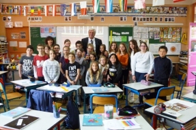 François Sauvadet, un député à l'école !
