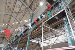 Les halles de Dijon s'habillent pour accueillir le Brunch des Halles