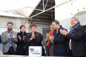 Lancement officiel des travaux de La Vapeur et pose de la première pierre.