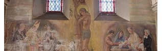 Restauration de la fresque de l'église Saint-Urse