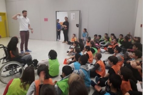 Charles Rozoy, ambassadeur du handisport dans les écoles