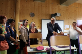 Visite du pôle scolaire Jean Ferrat dans le cadre du Printemps de l'environnement en Côte-d'Or 
