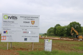  Fénay : visite du chantier d'aménagement du lotissement « la Chassagne »