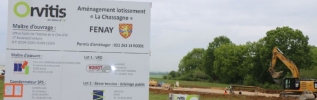  Fénay : visite du chantier d'aménagement du lotissement « la Chassagne »