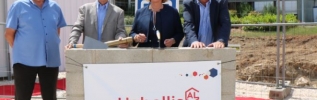Pose de la première pierre de la résidence sociale Abrioux