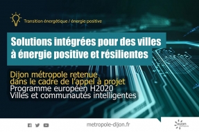 Dijon métropole remporte l'appel à projet  "H2020, villes et communautés intelligentes"