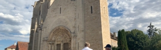 Le Département, 1er partenaire des collectivités : Visite du chantier de rénovation de l'Abbatiale de Saint-Thibault