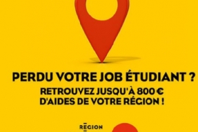 Pour les étudiants ayant perdu un job ou un stage rémunéré ; l'aide régionale « perte d'emploi » est mise en place dès à présent