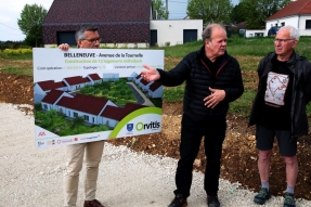 Orvitis visite le chantier du programme immobilier de Belleneuve