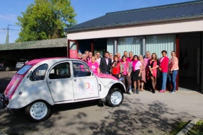 Octobre Rose à la Communauté de communes Norge et Tille, avec la Deuche Rose