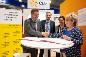La Région Bourgogne-Franche-Comté et EDF renouvellent leur convention-cadre de partenariat au service d’un territoire décarboné.