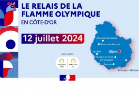  Le relais de la flamme olympique en Côte-d'Or