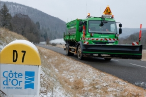 Rouler en sécurité en hiver en Côte-d'Or