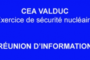Exercice au CEA Valduc, information aux communes concernées