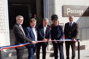 Médiathèque Le Passage à Auxonne : valoriser le patrimoine communal en le modernisant
