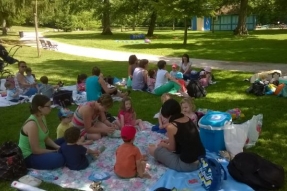 Un pique nique "trop mignon" parc de la Bouzaise à Beaune