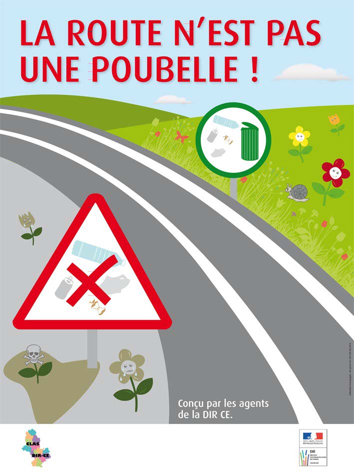 La route n'est pas une poubelle