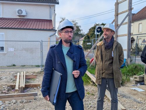 Micha&euml;l Bizouard, architecte, et Xavier Hochard, directeur du CAUE &copy;Nad&egrave;ge Hubert