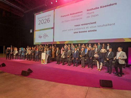 Les &eacute;lus de Dijon et Dijon M&eacute;tropole r&eacute;unis pour les voeux au Z&eacute;nith &copy;Nad&egrave;ge Hubert