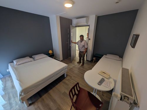 Une chambre de la maison d'accueil hospitali&egrave;re &copy;Nad&egrave;ge Hubert