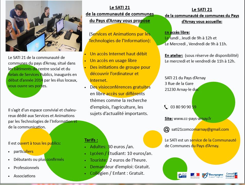 Le 14&egrave;me espace SATI de C&ocirc;te d'Or a &eacute;t&eacute; inaugur&eacute; &agrave; Arnay-le-Duc