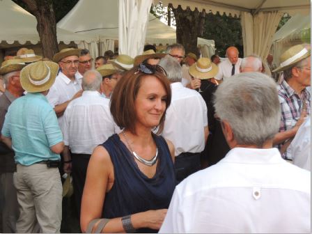 R&eacute;ception des Maires dans les jardins du Conseil D&eacute;partemental. Echo des communes