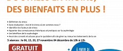 Atelier Du stress en moins des bienfaits en plus 
