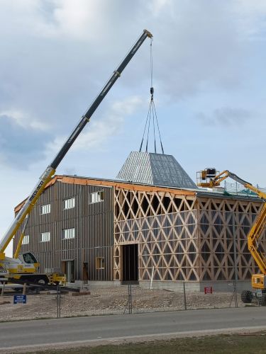La d&eacute;chetterie en travaux &copy;CCVal de Morteau