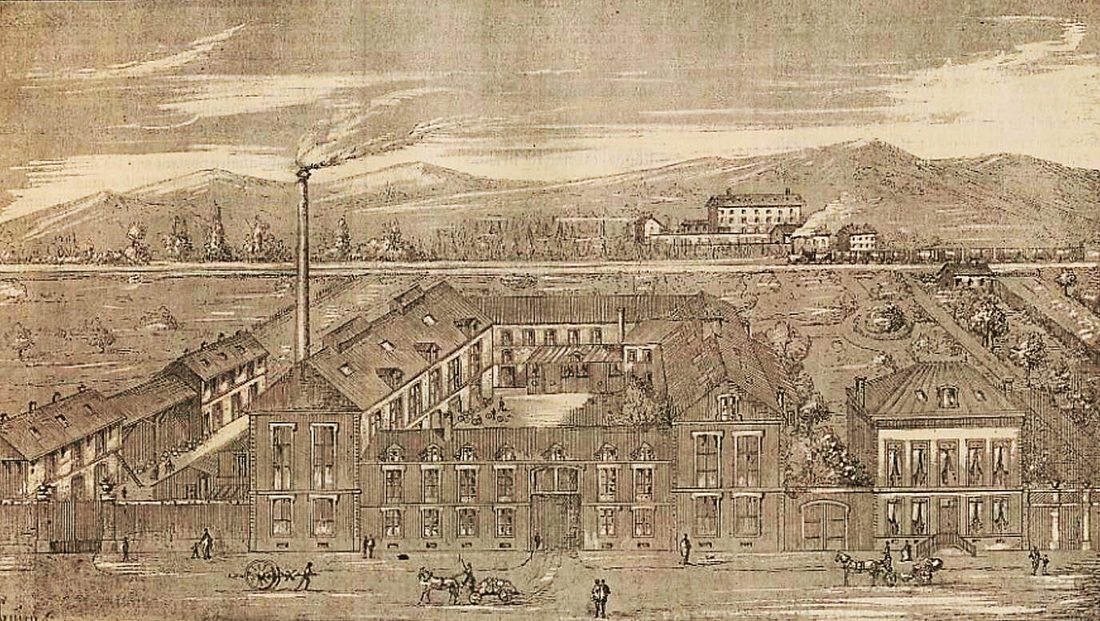 Illustration ancienne des brasseries à Dijon ©André Beuchot Illustration ancienne des brasseries à Dijon ©André Beuchot